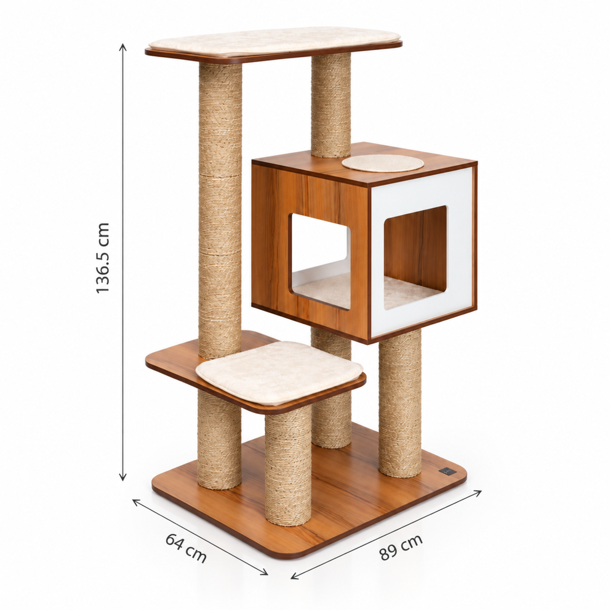 Catit Vesper High Base Giant dimensions: 136.5 cm high, 89 cm wide and 64 cm deep