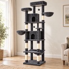 Ultimate PawHouse cat tower in an elegant neutral living room