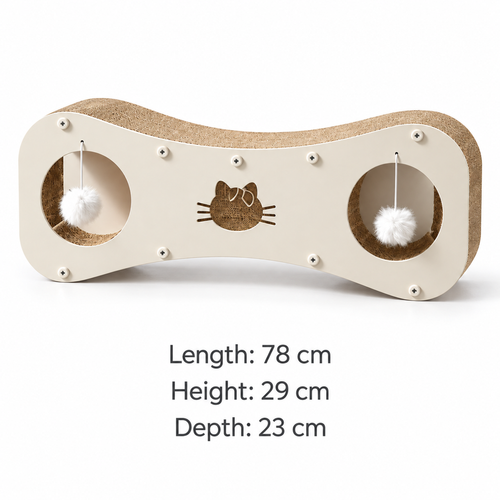 Paw-villian external dimensions: 78 cm length, 29 cm height and 23 cm depth