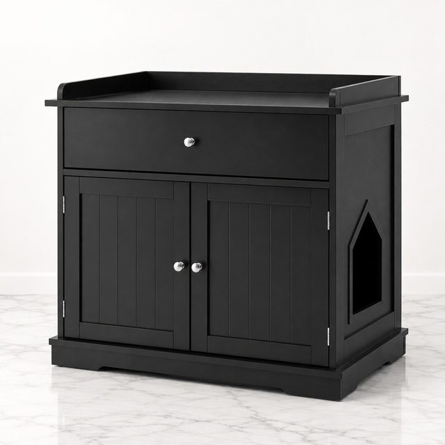 The Regent Litter Cabinet — 74cm Drawer & Enclosure