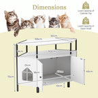 The Corner Gallery dimensions: 105 cm wide, 50 cm deep and 73 cm high