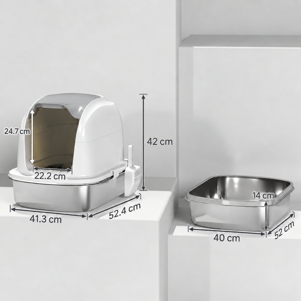 The Silver Parlour dimensions: 52.4 x 41.3 x 42 cm with a 22.2 x 24.7 cm entrance