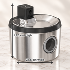 4L cordless cat water fountain dimensions: 22.5cm wide and 19.5cm high