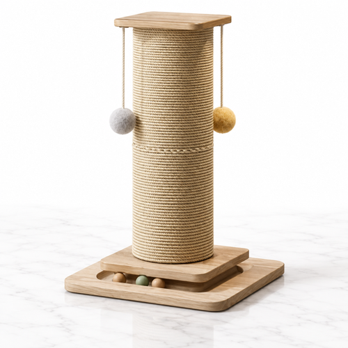 Scratch Central — Cat Scratching Post & Ball Track