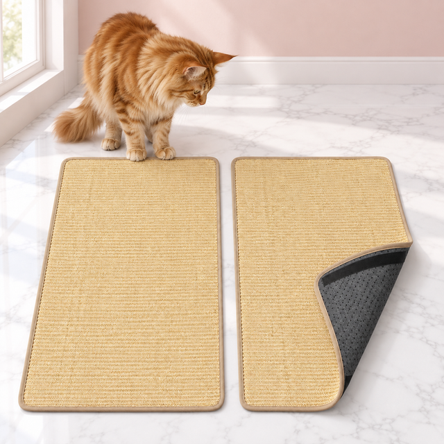 Sisal Cat Scratching Mats 80 × 50 cm | Set of 2 – The Sisal Pair