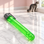 Catnip IncrediBubbles for Cats – The Bubble Chase with a smoky grey Maine Coon in a pale pink room
