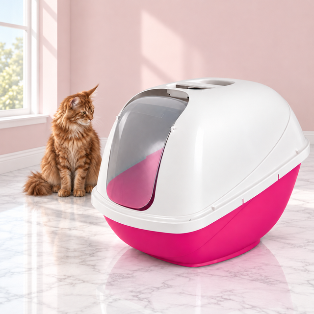 Basic Hooded Cat Litter Pan – The Covered Gallery