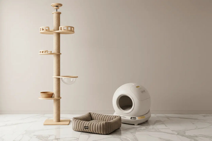 The Sovereign Suite — Floor-to-Ceiling Tower, Litter Tray & Luxury Bed