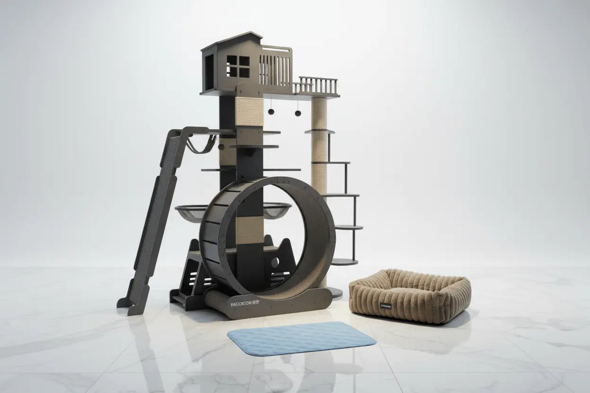 The Highland Retreat & Lounge Bundle — Cat Tower, Bed & Mat