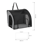 Large Soft-Sided Cat Travel Carrier — dimensions in inches