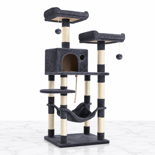The Misty Perch — 143 cm Cat Tower