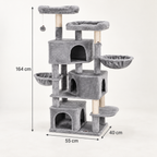 Silver Lodge dimensions: 164 cm high with a 55 by 40 cm base
