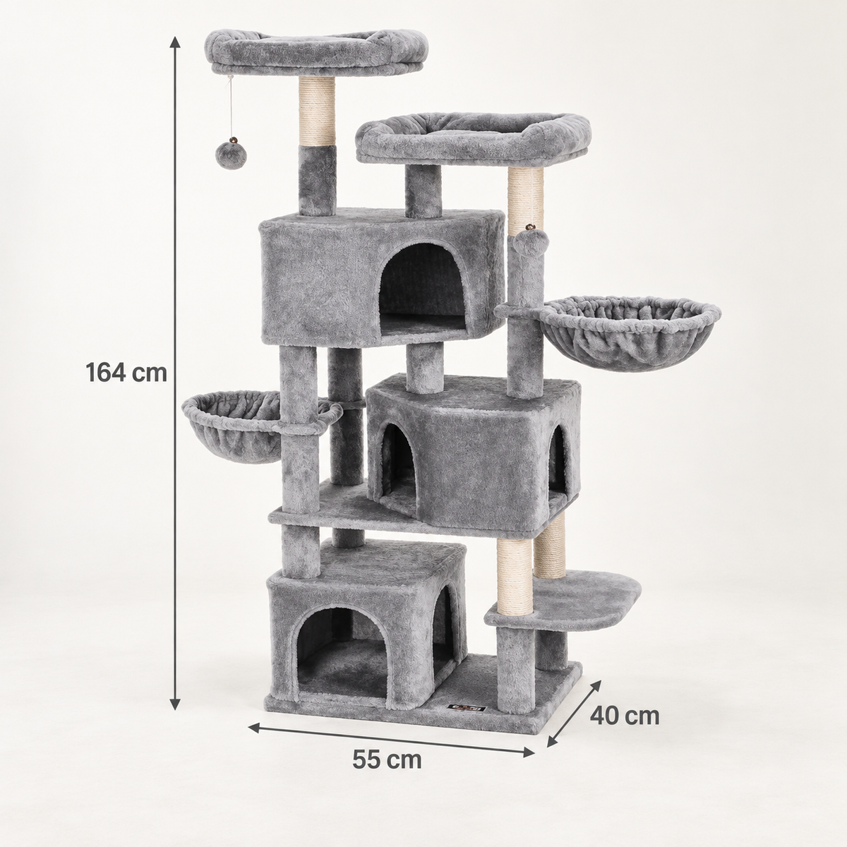 Silver Lodge dimensions: 164 cm high with a 55 by 40 cm base