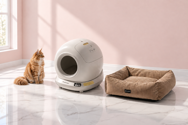 Cat Litter Tray & Velvet Bed Bundle – The Quiet Quarters
