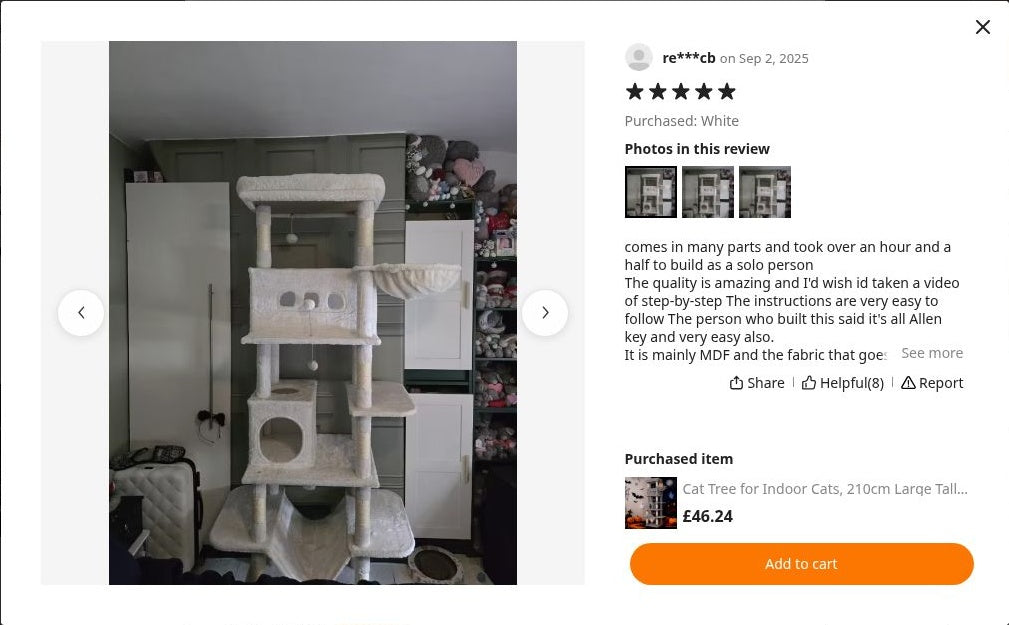 re***cb’s photograph of Maine Coon Cat Tree 211cm | XL Cat Tower – Cat-Cave