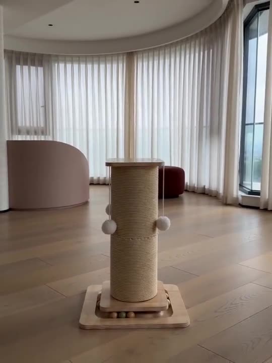 Scratch Central — Cat Scratching Post & Ball Track at home